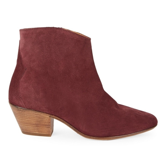 Isabel Marant Dacken Suede Ankle Boots Size 38 - Picture 1 of 8